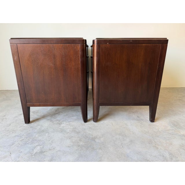 Barbara Barry for Henredon Mahogany Nightstands – A Pair/ Sold For Sale In Miami - Image 6 of 12
