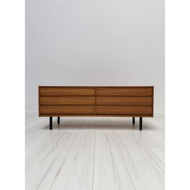 Low Mid-Century Walnut Sideboard, 1960s For Sale - Image 12 of 12