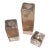 1980s Blenko Glass Ice Block Candle Holders - Set of 3 For Sale
