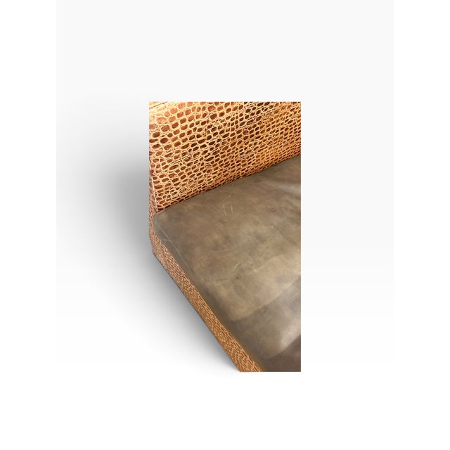 Brown Minotti 'Suitcase Line' Club Armchair. For Sale - Image 8 of 8