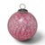 Late 20th Century Cranberry Glass Kugel-Style Botanical Christmas Ornaments, Set of 3 For Sale - Image 4 of 18