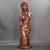 A skillfully hand-carved wooden bust of a nude woman forms the base of this large lamp. Classy piece from the large estate...