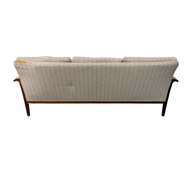 Mid-Century Danish Modern Rosewood Upholstered Sofa For Sale In Philadelphia - Image 6 of 6