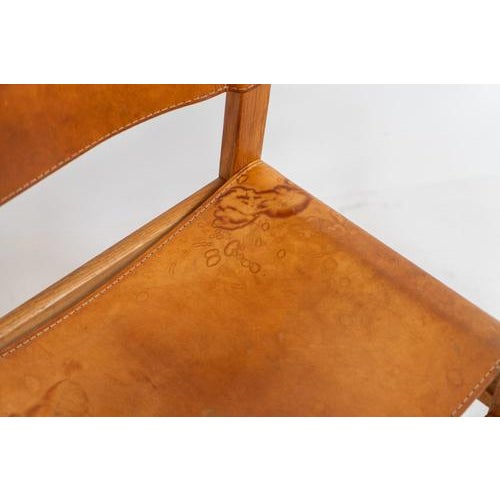 Oak & Leather Dining Chairs, Denmark, 1960s, Set of 4 For Sale - Image 15 of 17
