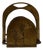 Floral Brass Magazine Rack, 1920s For Sale