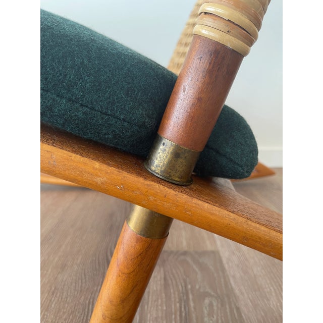 Mid-Century Modern Fredrik A. Kayser Model 599 Teak Rocking Chair 1960 For Sale - Image 3 of 11