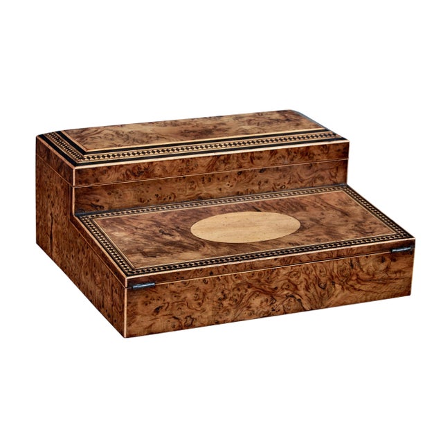 19th Century Victoria Burr Walnut Desk For Sale - Image 10 of 12