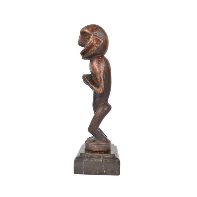 African Early 20th Century Ngbaka Miniature Figure 11.25 Inch For Sale - Image 3 of 6