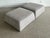Greige Vintage Italian Natuzzi Low Ottomans - A Pair For Sale - Image 8 of 12