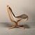 Brown Set of Falcon Chair with Ottoman in Brown Leather by Sigurd Ressell for Vatne Møbler, 1970s For Sale - Image 8 of 18