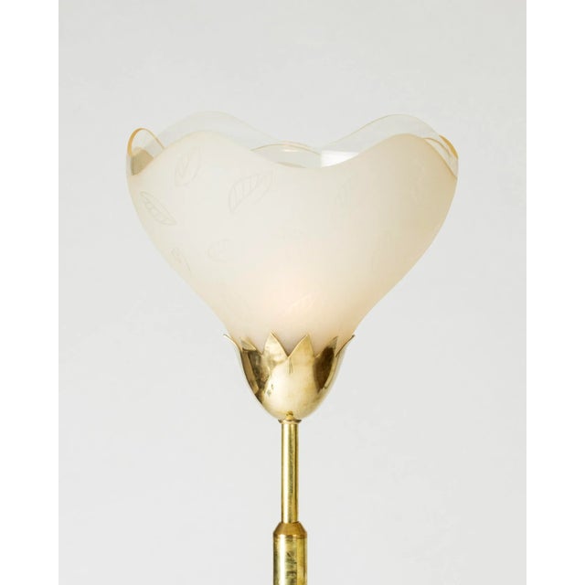 Mid-Century Modern Swedish Grace Floor Lamp from Orrefors, 1940s For Sale - Image 3 of 9