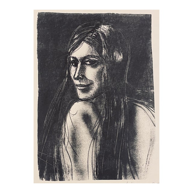 1970s Hilliard Dean Portrait of a Lady For Sale