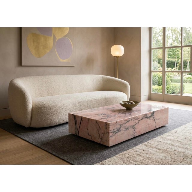 Contemporary Pink Portugal Coffee Table by Andrea Grasso For Sale - Image 3 of 8