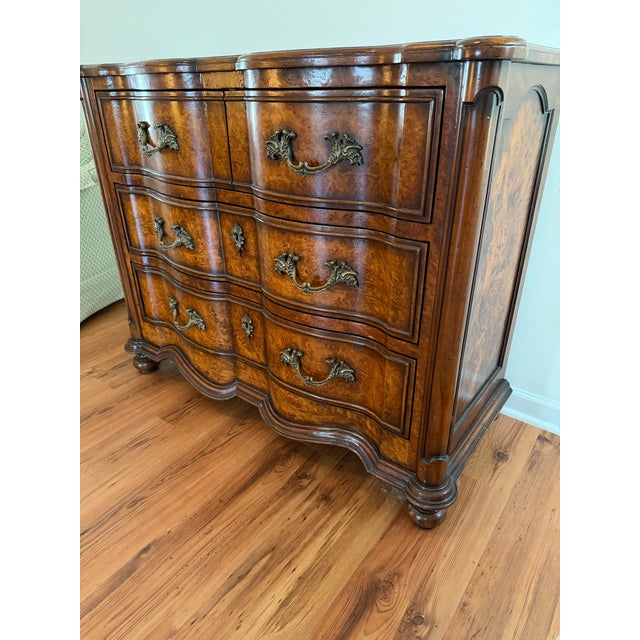 Vintage Burlwood Drexel Chest of Drawers For Sale In Charleston - Image 6 of 7