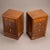 Nightstand End Tables in Laurel Wood With Gold Hardware, Pair For Sale - Image 4 of 8