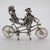 Vintage Italian Handmade Silver Clown on Tandem Bicycle Figurine, 1970s For Sale - Image 4 of 10