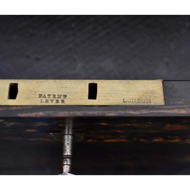 19th Century English Coromandel Velvet Fitted Travel Case For Sale In Boston - Image 6 of 6