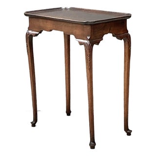 Vintage Carved Clam Shell Tea Table For Sale
