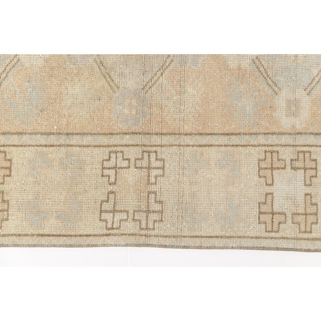 Textile Mid 20th Century Small Anatolian Floral Carpet For Sale - Image 7 of 11