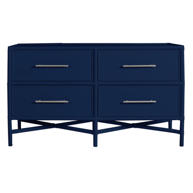 Verona Four-Drawer Dresser in Navy For Sale In West Palm - Image 6 of 6
