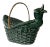 Ceramic Flower Vase Duckling in Basket For Sale