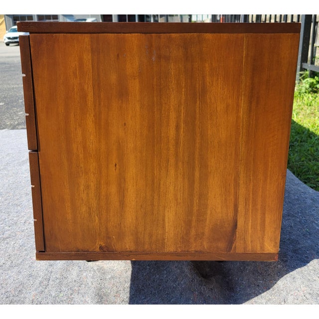 CB2 Cb2 Linear Low 4-Drawer Wood Dresser For Sale - Image 4 of 12
