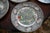 1930s Adams Currier and Ives Dinner Plates Gray Rose Border Vintage Americana Transferware - Set of 8 For Sale In Washington DC - Image 6 of 12