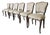 Set of Six Antique Walnut Dining Chairs in Louis XV Style With Hand-Carved Frames For Sale