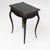 Small side table with a shaped rectangular top and a single drawer to the front. Standing on four curved legs, with a...