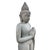 Asian Vintage Standing Stone Carved Buddha Statue For Sale - Image 3 of 8