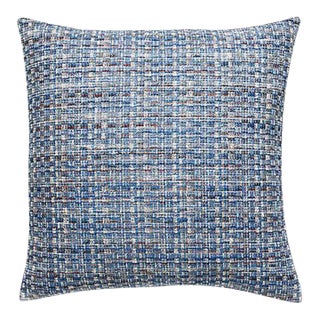 The House of Scalamandré Faye Pillow, Blue Wood For Sale