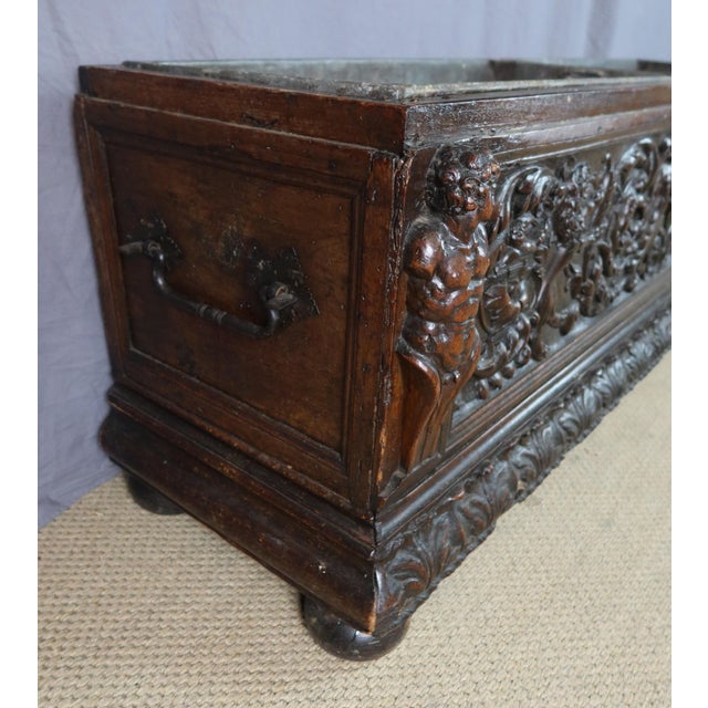 Renaissance Planter in Carved Walnut For Sale - Image 11 of 13