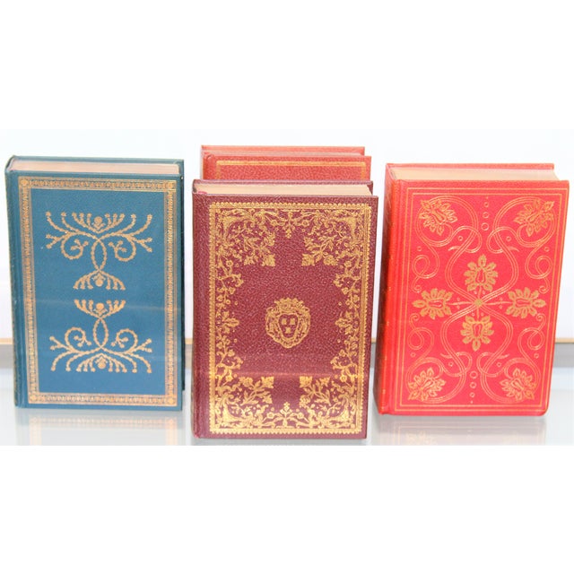 24k Gold Embossed Decorative Library Books Set of 4 Chairish