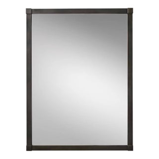 Rh Mirror Luce Bronze Frame Wall Floor 40x42 Inch Restoration Hardware Mid Century Design For Sale