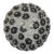 Contemporary Clear and Black Flowers Murano Glass Flush Mount For Sale - Image 6 of 6