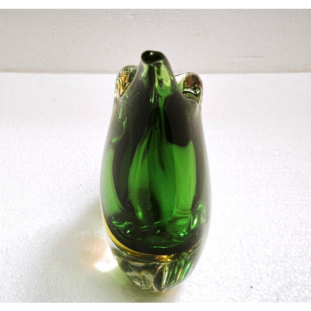 Large Murano Sommerso Teardrop Art Glass Vase from Cenedese, Italy, 1970s For Sale - Image 15 of 18