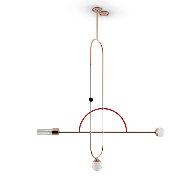 Contemporary Tortona Suspension Lamp by Creativemary For Sale - Image 3 of 6