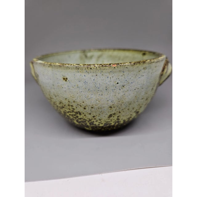 Speckled Citrine Art Pottery Bowl For Sale In Washington DC - Image 6 of 7
