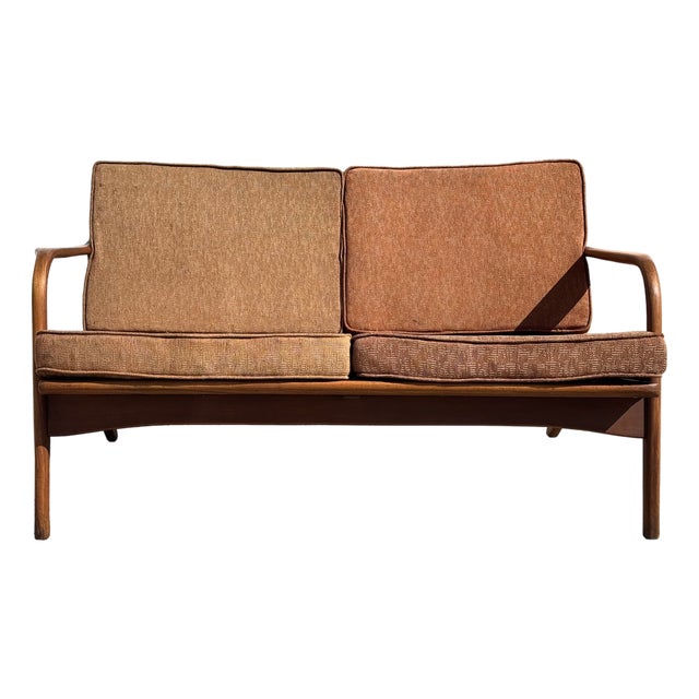 Danish Inspired Mid-Century Silleria Malinche Monterrey Loveseat Sofa Settee For Sale