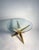 Mid-Century Modern Custom Post Modern Steel Side Table in Gold Finish For Sale - Image 3 of 6