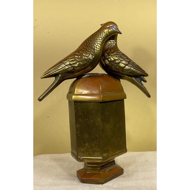1920s Antique Bronze Jewlery Box For Sale In Miami - Image 6 of 12