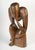 Wood Rodin's Thinker Sculpture in Carved Wood For Sale - Image 7 of 8