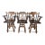 1981 Vintage Oak Swivel Bar Stools, Attributed to Virginia House, Set of 3 For Sale