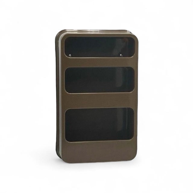 1970s Plastra Wall Shelf in Brown Plastic by Jean-Lin Viaud for Prisunic, 1970s For Sale - Image 5 of 9