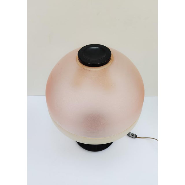 1980s Large Table Lamp in Pink Murano Glass and Acrylic by Venini for Maestri Di Murano, 1980s For Sale - Image 5 of 11