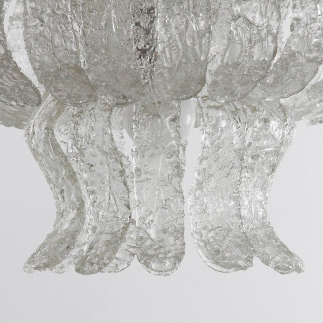Vintage Murano Glass Chandelier, 1970s For Sale - Image 4 of 12