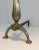 Neoclassical Brass and Wrought Iron Andirons, French, circa 1940 - A Pair For Sale - Image 11 of 13