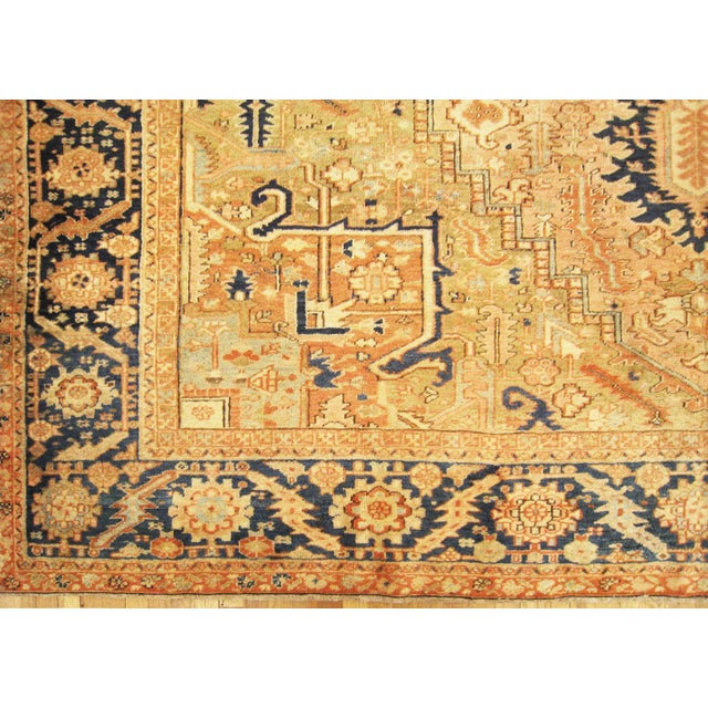Antique Persian Decorative Oriental Heriz Rug in Large Size For Sale - Image 4 of 8