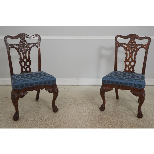 Set of 8 Maitland Smith Mahogany Dining Chairs For Sale - Image 13 of 18