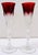 This set of two Faberge Xenia Ruby Red Crystal Champagne Flutes with Presentation Box is a luxurious and elegant addition...